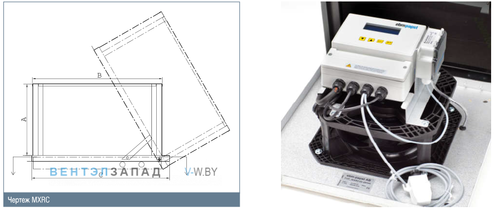 Размеры Ebmpapst 46MXRC35R-A0090A