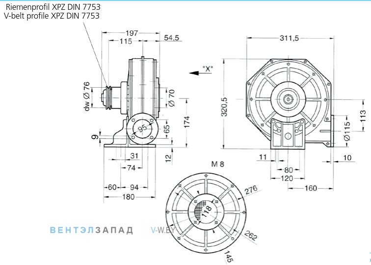 Чертеж и исполнениеы Elektror HRD 1 T