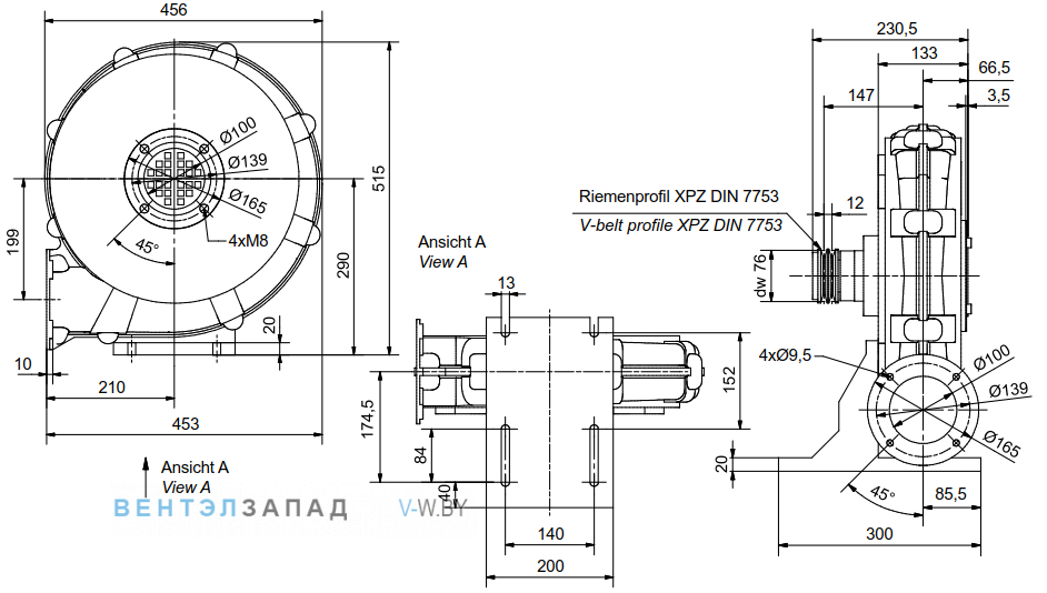 Чертеж и исполнениеы Elektror HRD 2 T