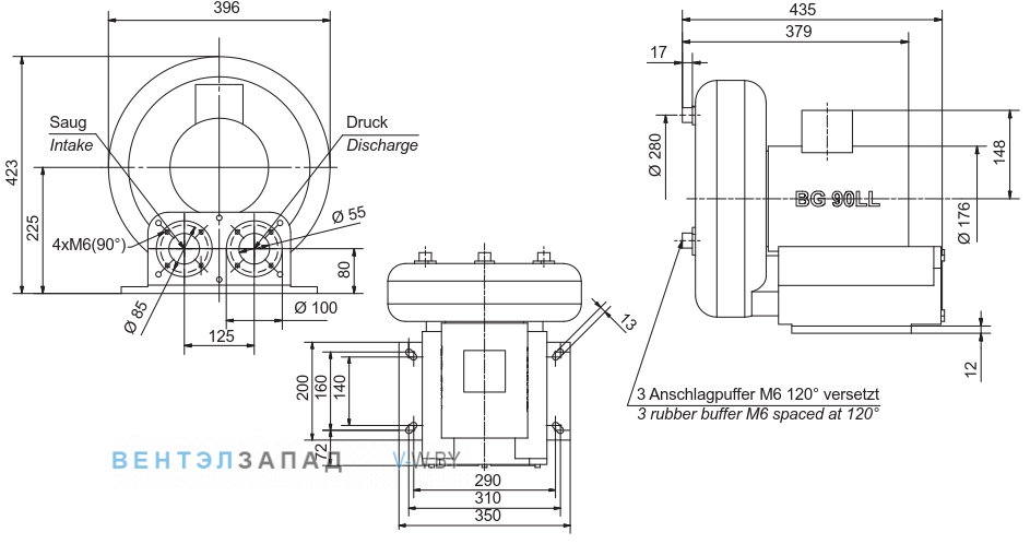 Чертеж и исполнениеы Elektror SD 600