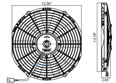 Габаритные размеры SPAL VA10-AP9/C-25S part 30100384