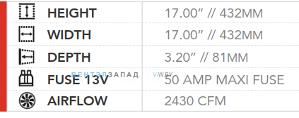 Габаритные размеры SPAL VA117-ABL506P/103A part 30107101