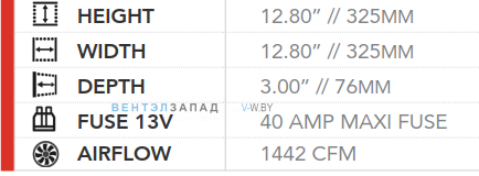 Габаритные размеры SPAL VA99-ABL315PN/101A part 30107059