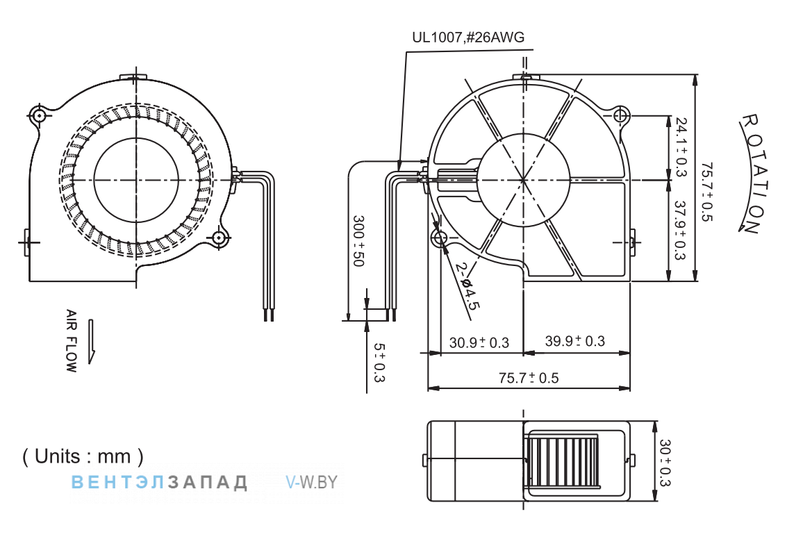Присоединительные размеры PMB2475PNB3-AY.(2).GN