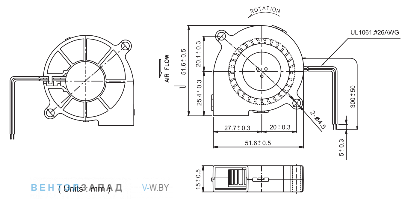 Присоединительные размеры GB1205PHV1-8AY