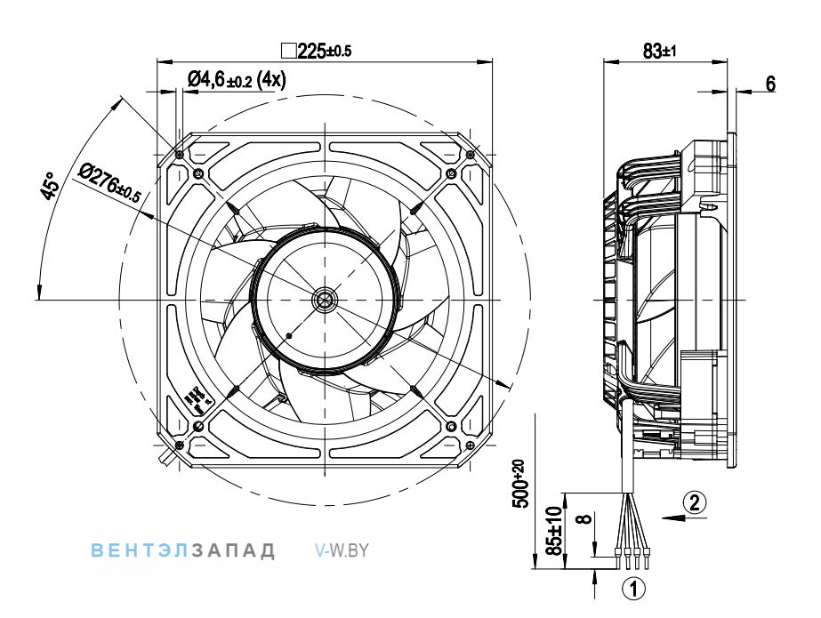 Ebmpapst K1G200-AD49-04 200x200x80 доставка