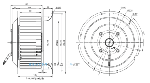 Габаритные размеры RE200F-4E-AC0