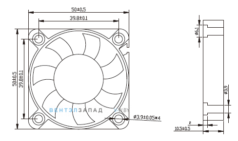 Габаритные размеры Ningbo Jiulong JL-5010M12 12B