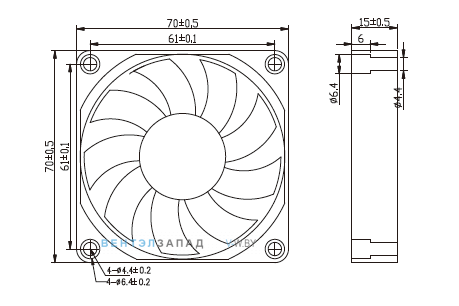 Габаритные размеры Ningbo Jiulong JL-7015H12 12B