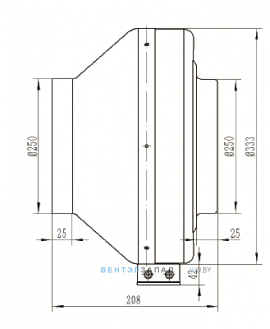 Габаритные размеры Ningbo Jiulong JG250B2E01 115B