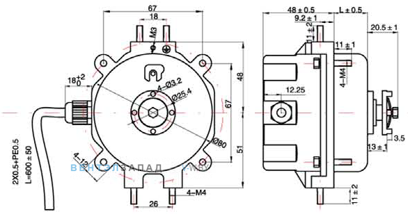 Габаритные размеры Maer EC3501