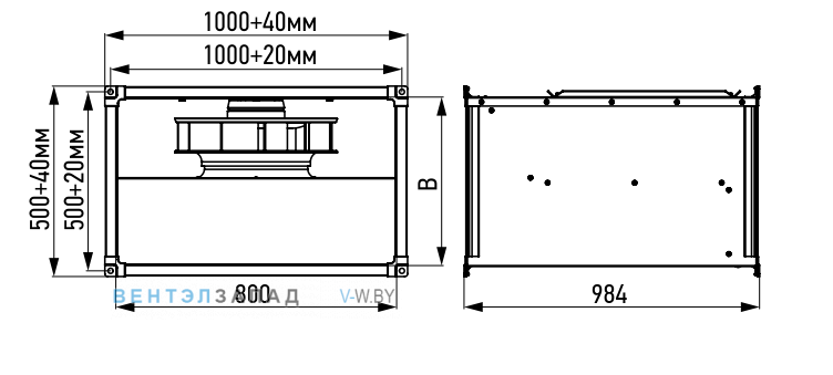 Рабочие параметры ABF ASF 1000*500
