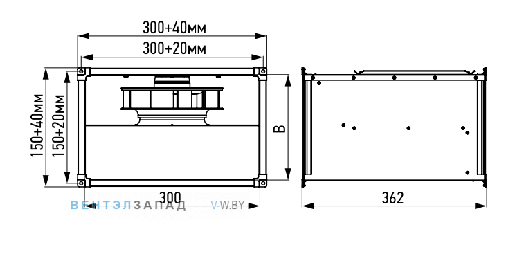 Рабочие параметры ABF ASF 300*150