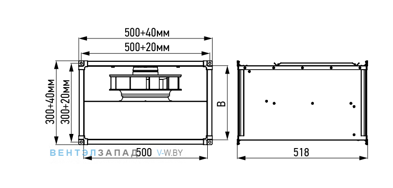 Рабочие параметры ABF ASF 500*300