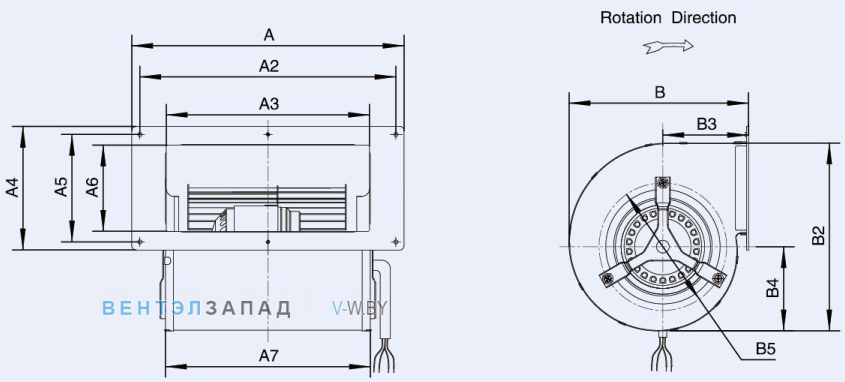 Габаритные размеры Weiguang LXFFG2E146-232-M92-45