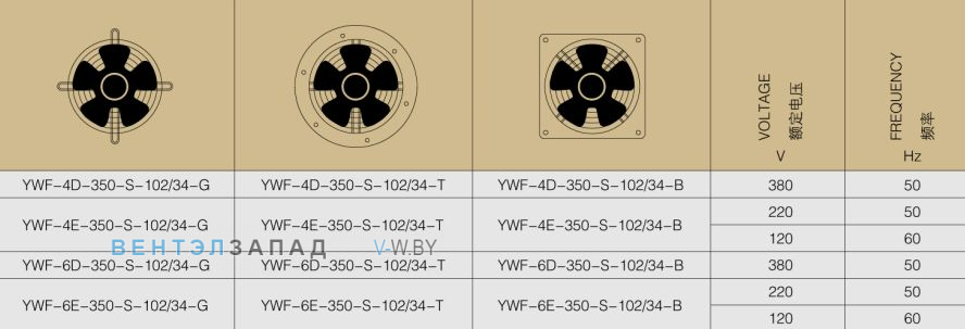 Купить Weiguang YWF-4D-350-S-102/34-G