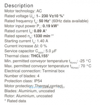 Производительность, мощность, аналоги, купить Ziehl-abegg FB035-4EK.2C.V4P