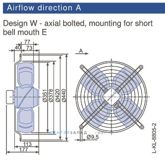 Доставка Москва, СПб, регионы Ziehl-abegg FB035-4EK.2C.V4P