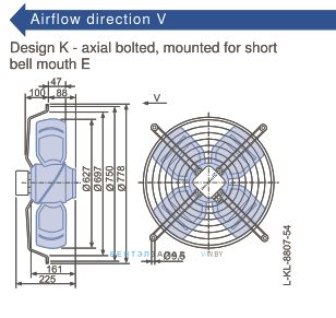 Габаритные размеры, подбор Ziehl-abegg FB063-SDK.4I.V4P