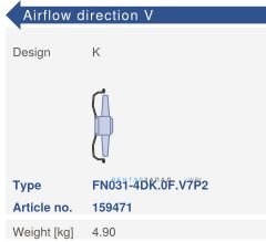 Конструктивное исполнение и направление потока Ziehl-abegg FN045-4DK.0F.V7P2 Конструктивное исполнение и направление потока Ziehl-abegg FN045-4DK.0F.V7P2