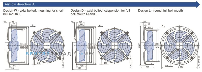 Размеры, схема, сертификаты Ziehl-abegg FN035-6EK.0C.V7P2