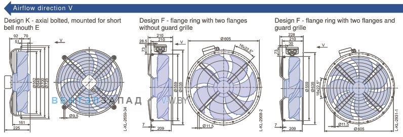 Размеры, схема, сертификаты Ziehl-abegg FN056-6EK.4I.V7P2