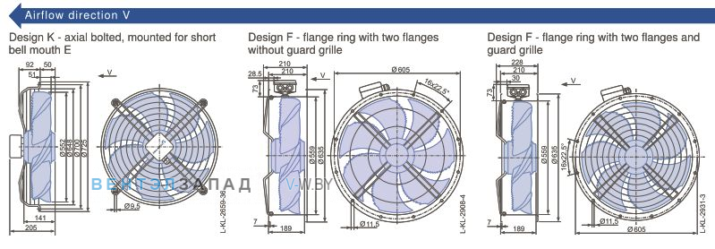 Размеры, схема, сертификаты Ziehl-abegg FN056-SDQ.4F.V7P2