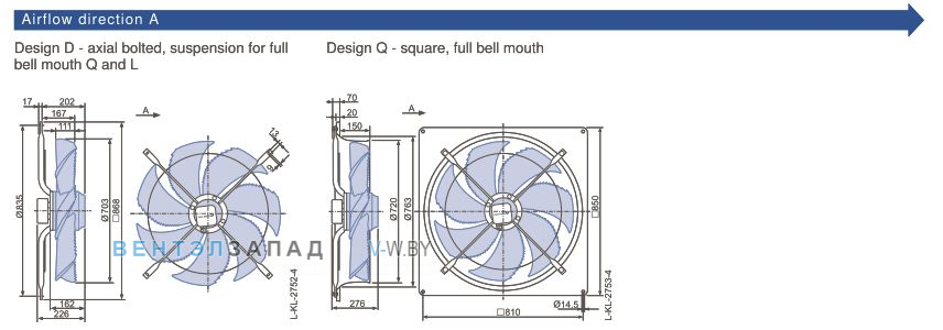 Размеры, схема, сертификаты Ziehl-abegg FN071-ADQ.6F.V7P1