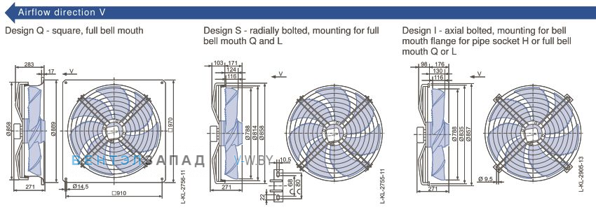 Размеры, схема, сертификаты Ziehl-abegg FN080-SDI.6N.V7P2