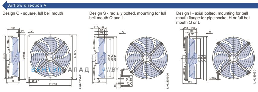 Размеры, схема, сертификаты Ziehl-abegg FN091-ADS.6N.V7P2