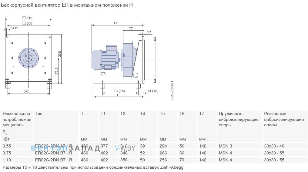 Конструкция и варианты монтажа GR22C-2DN.B5.1R