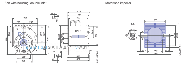 Размеры RZ31P-6DW.6L.1L