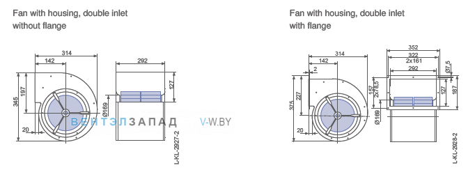 Размеры RZ20S-4EW.4C.1L