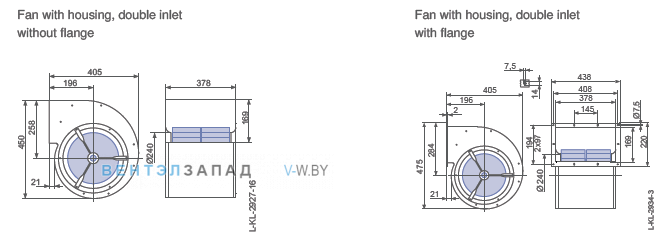 Размеры RZ28S-4DW.4R.AL
