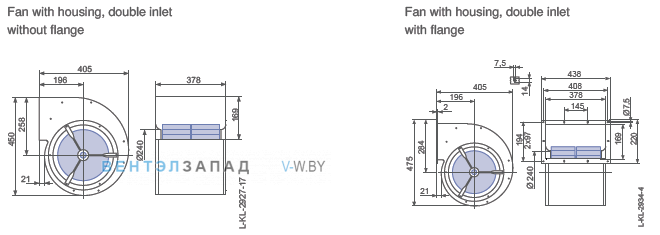 Размеры RZ28S-4EW.4R.AL