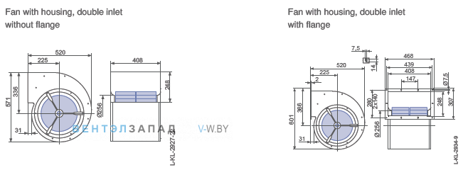 Размеры  RZ31S-4EW.6Q.2L