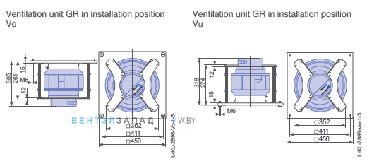 Установочные размеры GR31C-ZID.DC.CR 3ф 220V