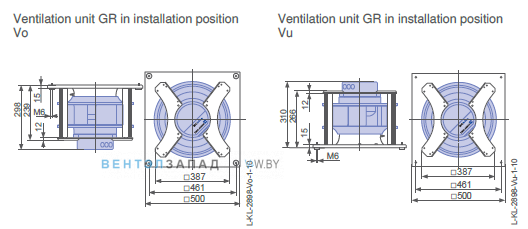 Установочные размеры GR35C-ZID.DG.CR 3ф 380V
