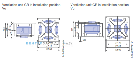 Размеры ER40C-ZIK.GG.CR 3ф 220V