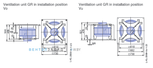 Установочные размеры RH56C-ZID.GL.CR 3ф 380V