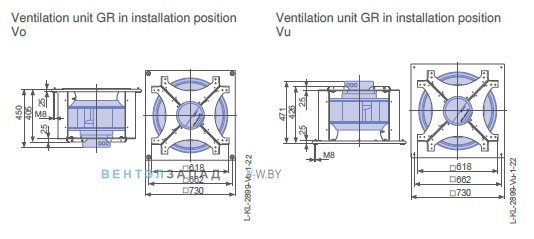 Размеры ER56C-ZIK.GL.CR 3ф 380V