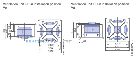 Размеры ER63C-ZIK.GG.CR 3ф 220V