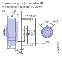 Размеры RH25L-2EP.WD.1R