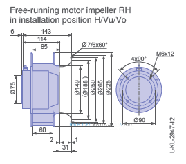 Размеры RH22M-2DK.1B.2R