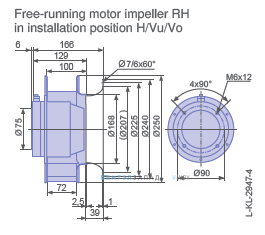Размеры RH25M-2EK.1E.2R