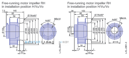 Размеры RH31M-2DK.3B.3R