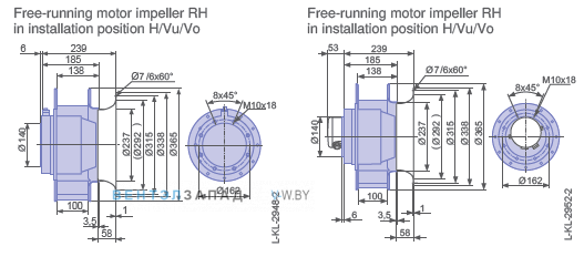Размеры RH35M-2DK.6K.3R