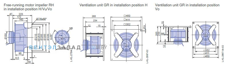 Размеры RH31V-6IK.BF.1R