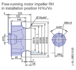 Размеры  RH31V-4EK.0F.1R