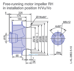 Размеры  RH31V-6DK.2A.1R